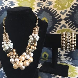 Vintage look Lia Sophia & Mark necklace set